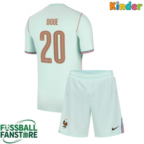 Frankreich Desire Doue #20 Replik Auswärtstrikot Kinder WM 2026 Kurzarm (+ Kurze Hosen)